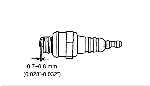 MAKITA SP252-4R - Controlen van de bougie - 1