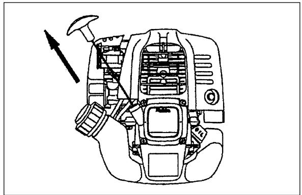 MAKITA SP252-4R - 1) When the engine is cold, or when the fuel it refueled - 3