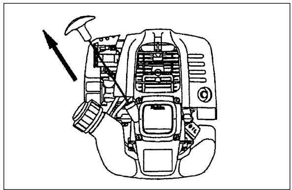 MAKITA SP252-4R - 1) Bei kaltem Motor oder wenn Kraftstoff aufgetankt wird - 3
