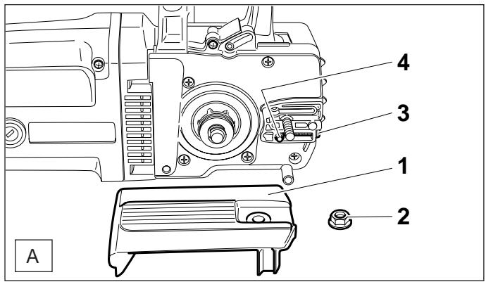 MAKITA UC4001A - Montage du guide-chaine et de la chaîne - 1