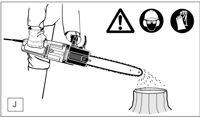 MAKITA UC4001A - Le frein de chaîne doit être vérifié avant de commencer tous travaux. - 2