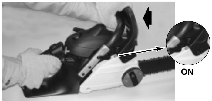 MCCULLOCH EBC1840DK - TO TEST CHAIN BRAKE: - 1