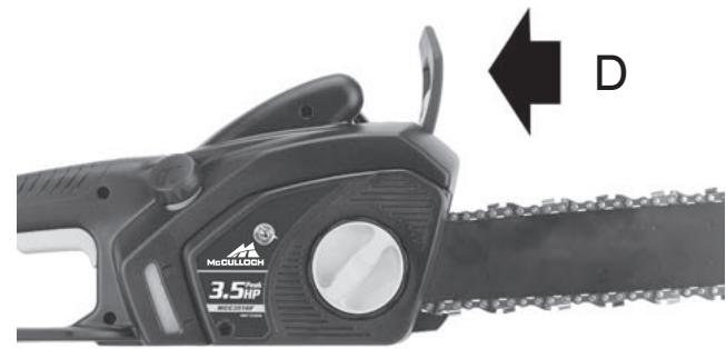 MCCULLOCH MCC4516FC - TO ADJUST SAW CHAIN TENSION: - 2