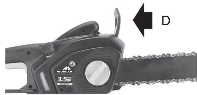 MCCULLOCH MCC4516FC - REGLAGE DE LA TENSION DE LA CHAIN : - 2