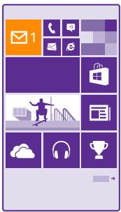 MICROSOFT LUMIA 532 - Ouvrir l'e-mail depuis l'écran d'accueil - 1