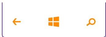 MICROSOFT LUMIA 640 DUAL SIM - Touches Retour, Demarrer et Rechercher - 1