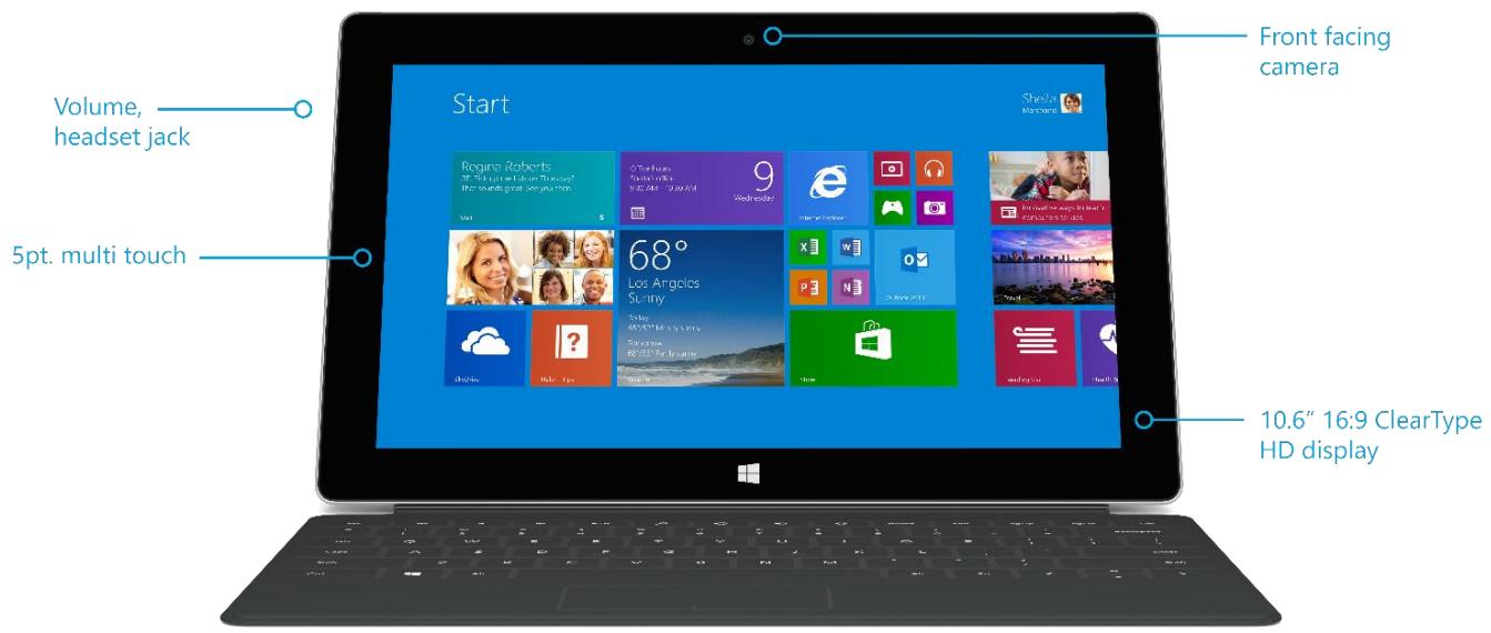 MICROSOFT SURFACE 2 10 - Caracteristiques de Surface 2 - 1