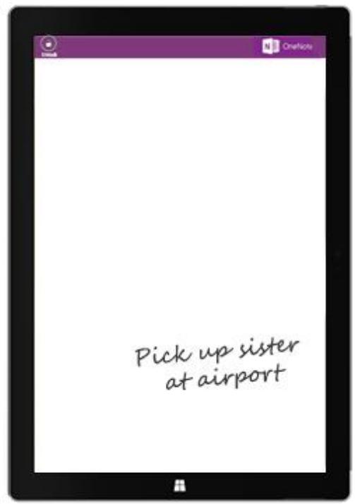 MICROSOFT SURFACE PRO 3 - Prendre des notes rapides ou dessiner dans OneNote - 4