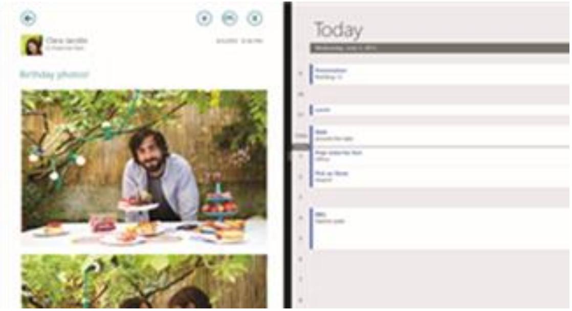 MICROSOFT SURFACE PRO 3 - Utiliser des applications côte à côte - 1