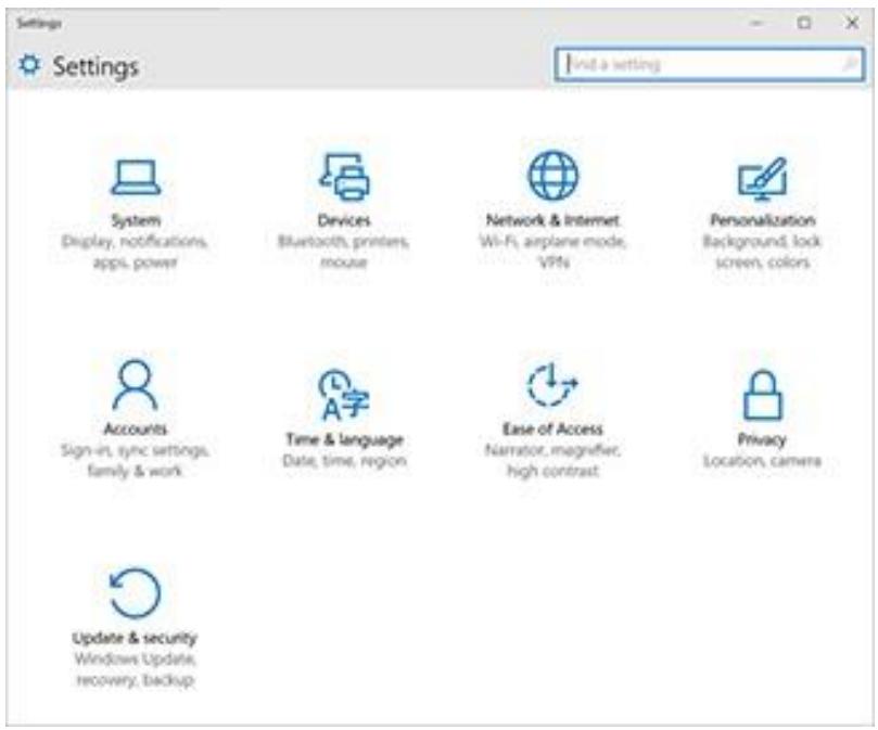 MICROSOFT SURFACE PRO 4 - Paramètres. - 1