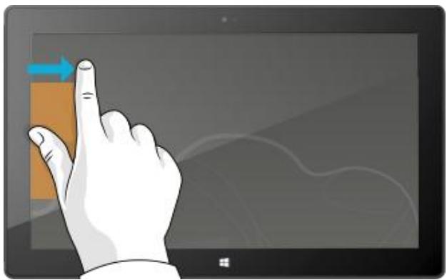 MICROSOFT SURFACE RT - Bord gauche : basculer entre des applications - 1