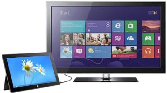 MICROSOFT SURFACE RT - Connector Surface à un téléviseur, un écran ou un projecteur - 1