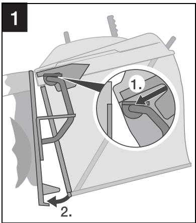 MTD GRASS CATCHER FOR LAWN TRACTORS 48-49 - Indications de position - 1
