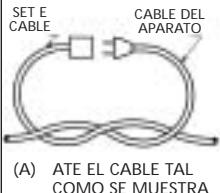 MTD MCS1400 - Método de fjjar el cable de extension - 1