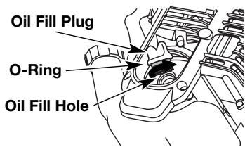 MTD TB525CS - ADDING OIL TO CRANKCASE: INITIAL USE - 2