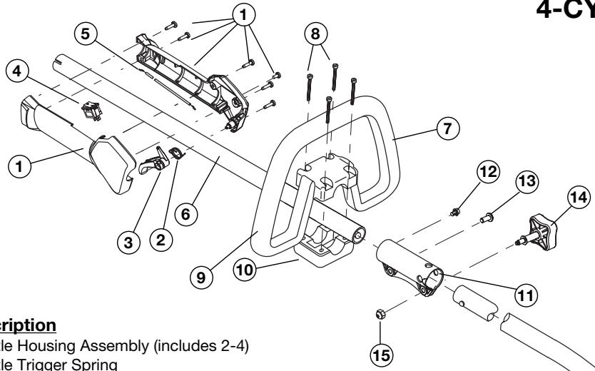 MTD TB525CS - 4-CYCLE GAS TRIMMER - 1