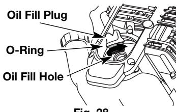 MTD TB525CS - CHECKING THE OIL LEVEL - 3