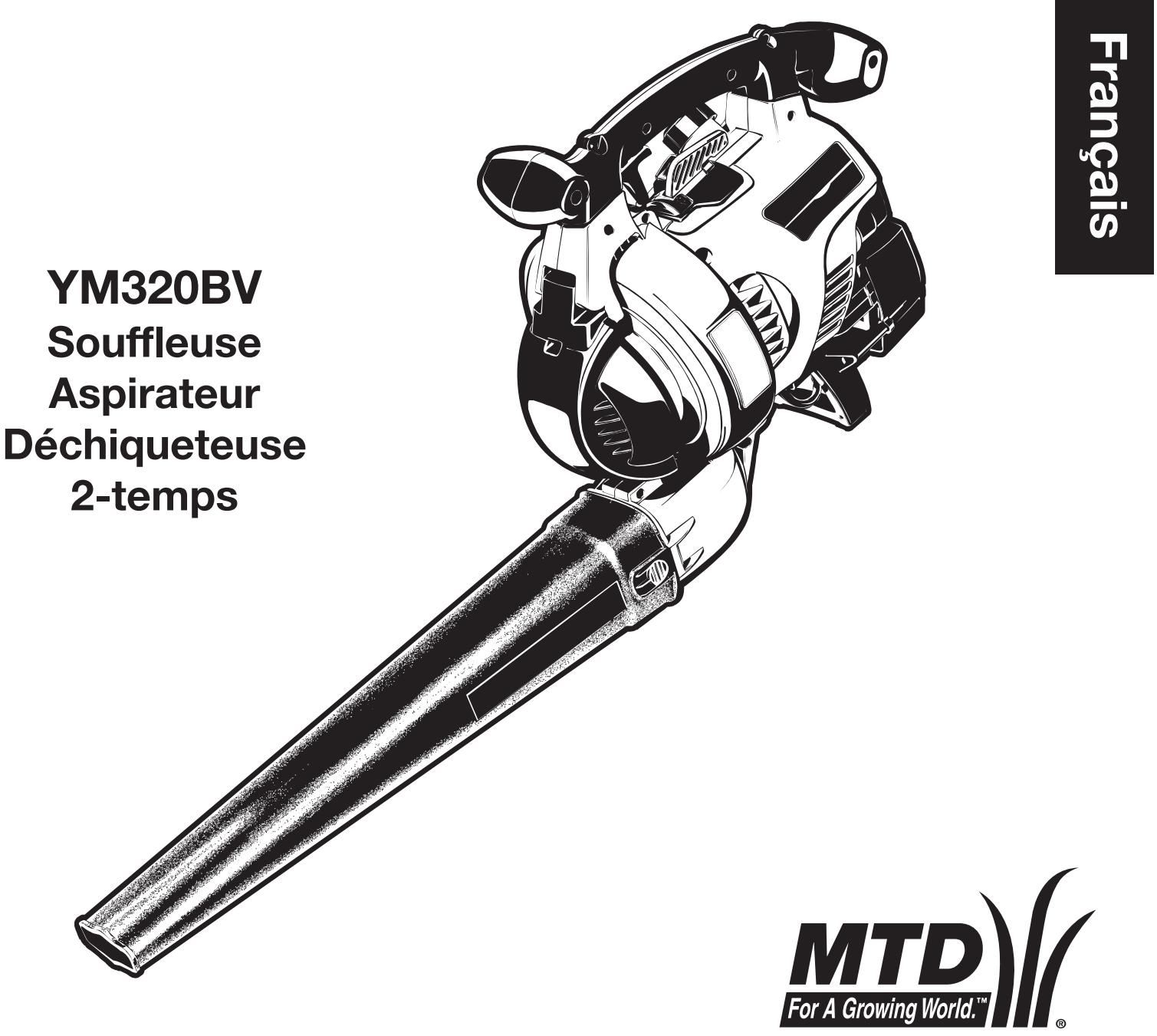 MTD YM320BV - Manuel de l'utilisateur - 1