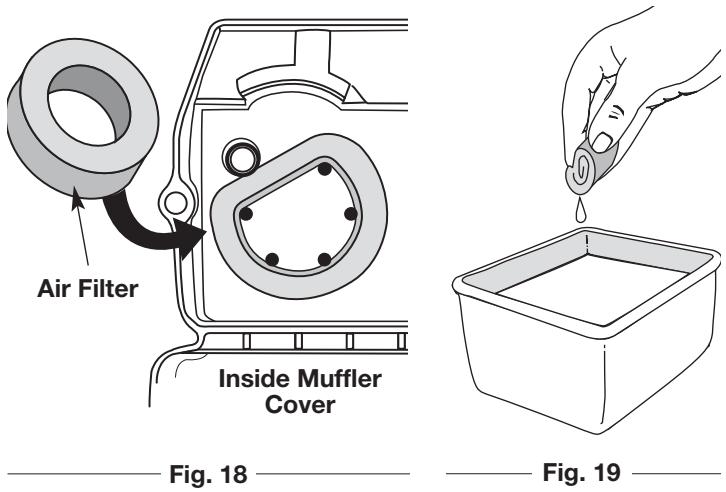 MTD YM320BV - Cleaning the Air Filter - 1