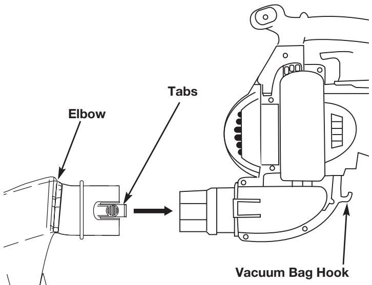 MTD YM320BV - Installing the Vacuum Bag - 1