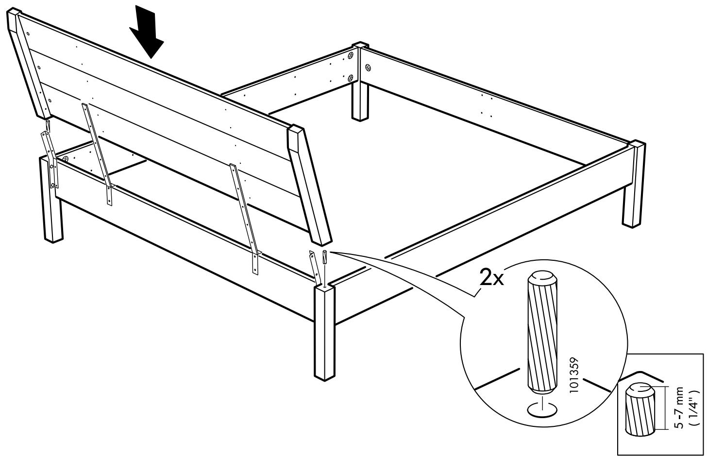 IKEA NYVOLL BETTGESTELL - NYVOLL - 42