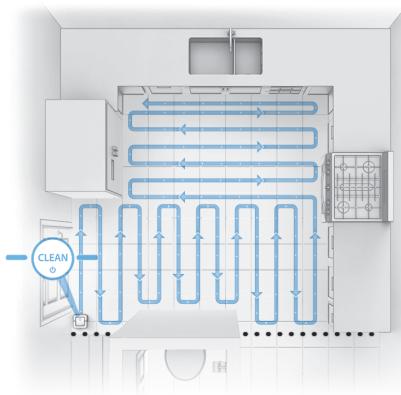 IROBOT BRAAVA JET 240 - Utilisation du mode Virtual Wall - 1