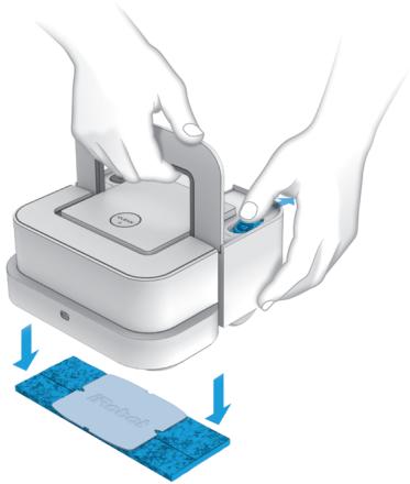 IROBOT BRAAVA JET 240 - Éjecter la lingette de nettoyage et préparer Braava jet™ pour le prochain nettoyage - 1