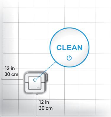 IROBOT BRAAVA JET 240 - Appuyer sur CLEAN - 2
