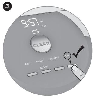 IROBOT ROOMBA 875 - Réglage de l'heure - 3