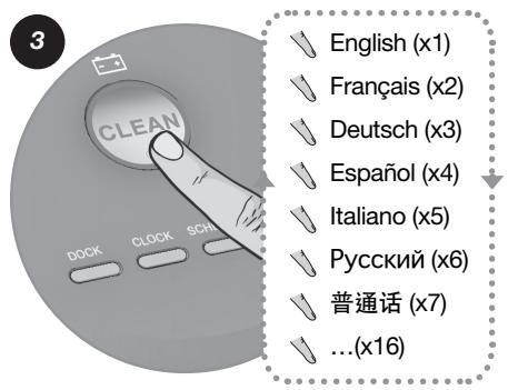 IROBOT ROOMBA 875 - Réglage de la langue - 3