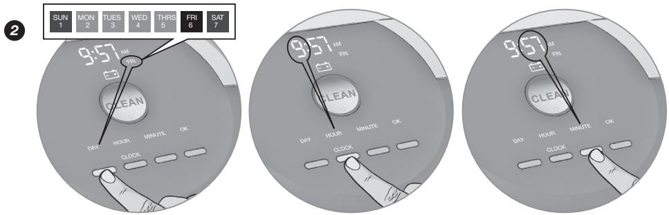 IROBOT ROOMBA 875 - Réglage de l'heure - 2