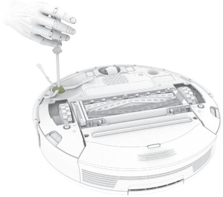 IROBOT ROOMBA 980 - Nettoyage de larosse latereale du Roomba : - 1
