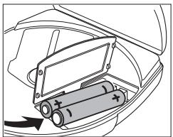 PHILIPS ACT7585 - Mise en place des piles - 1