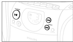 PHILIPS AZ1141 - Finding a passage within a track - 3