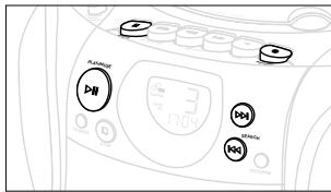 PHILIPS AZ1141 - Auswahl und Aufnahme einer bestimmten Passage innerhalb eines Titels - 1