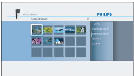 PHILIPS SPV3000 - De afdruklijst beheren - 1