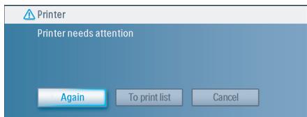 PHILIPS SPV3000 - Printer errors - 1