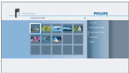 PHILIPS SPV3000 - Gérez la liste d'impression - 1