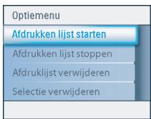 PHILIPS SPV3000 - De afdruklijst beheren - 2