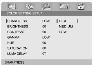 PHILIPS MCD708 - Color setting - 1