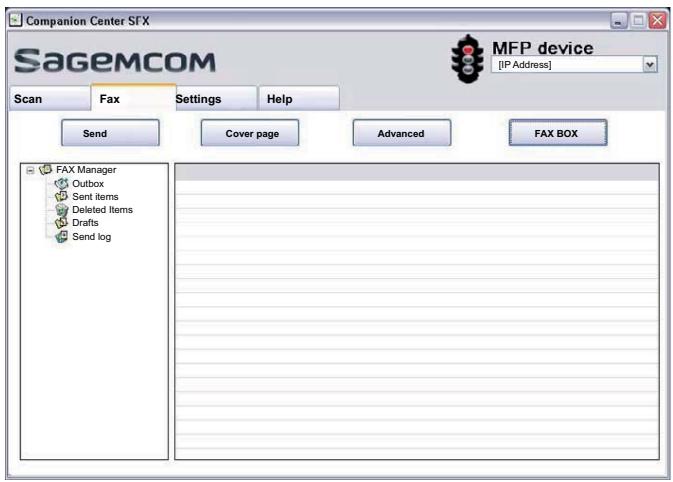 PHILIPS SFF6135D - Click on FAX BOX. - 1
