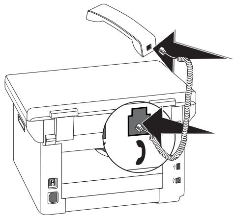 PHILIPS SFF6135D - Connecting the Telephone Handset - 1