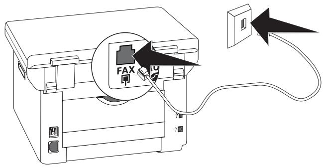 PHILIPS SFF6135D - Connecting the Telephone Cable - 1