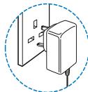 PHILIPS DS9800W/10 - Branchez la station d'accueil/chargeur autonome sur le secteur (facultatif) - 1