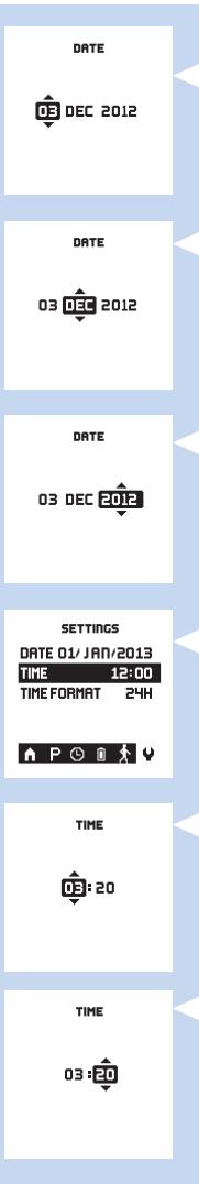 PHILIPS PR3098/00 - Réglage de la date et de l'heure - 2