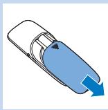 PHILIPS PR3098/00 - Insertion des piles dans la télécommande - 1