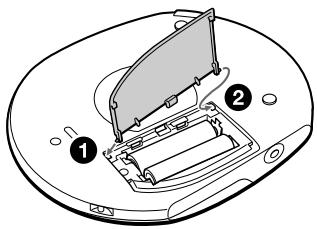 SONY D-CJ501 - Para fijar la tapa del compartimiento de las pilas - 1