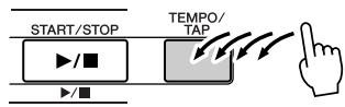 SONY DGX205 - Modification du tempo du morceau - 3