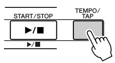 SONY DGX205 - Modification du tempo du morceau - 1