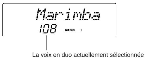Marinba 108 MAL DUAL La voix en duo actuellement sélectionnée